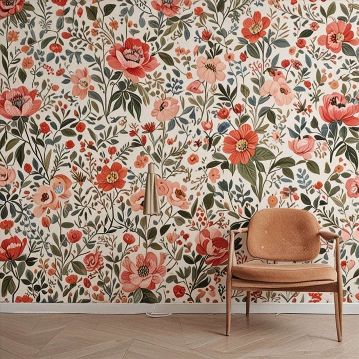 Comment décorer votre chambre avec du papier peint floral