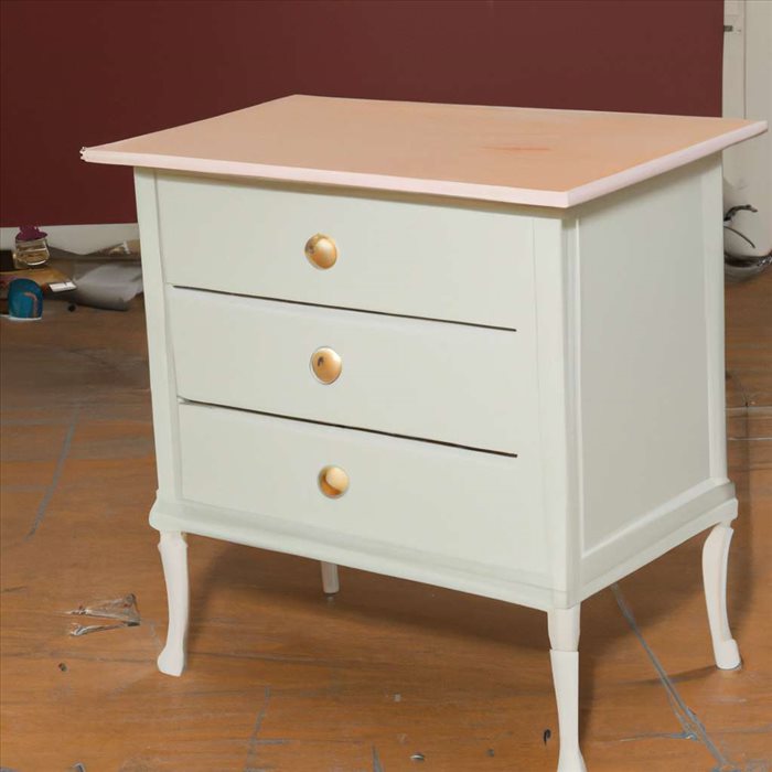 Repeindre une Table ou Commode en Bois Vernis