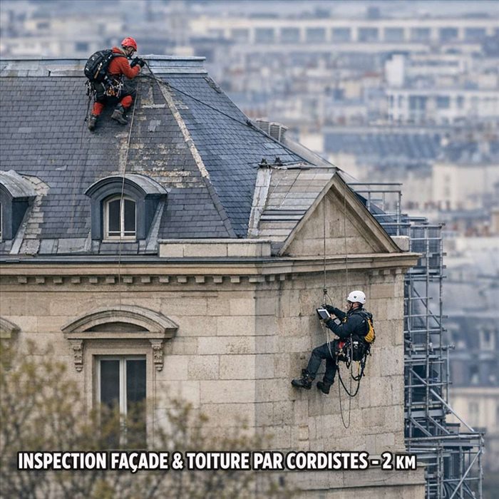 Inspection d’ouvrage par cordiste | 2KM