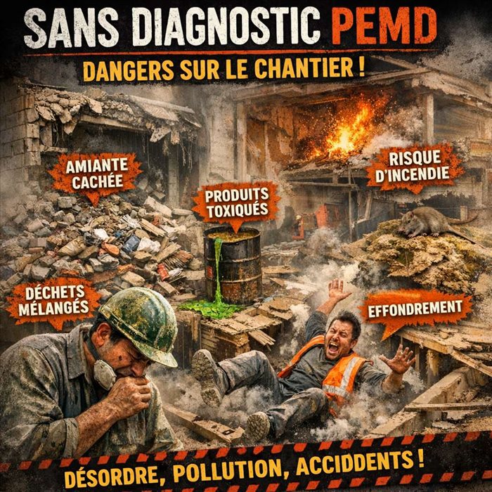 Que risque un chantier sans diagnostic PEMD obligatoire ?