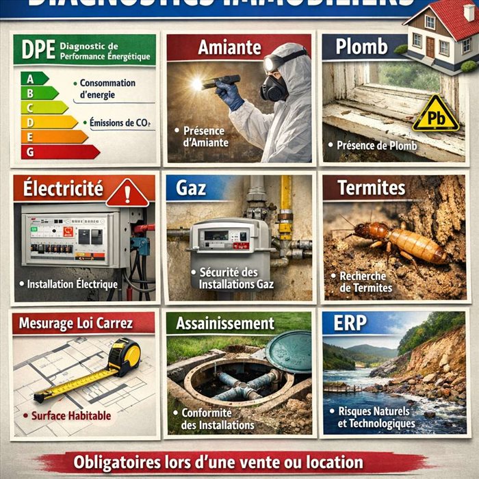 Diagnostics immobiliers obligatoires : le guide complet