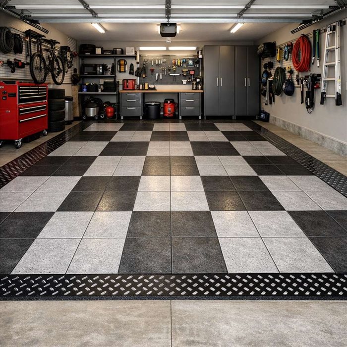 Dalles de sol garage : le secret d'un entretien facile et durable