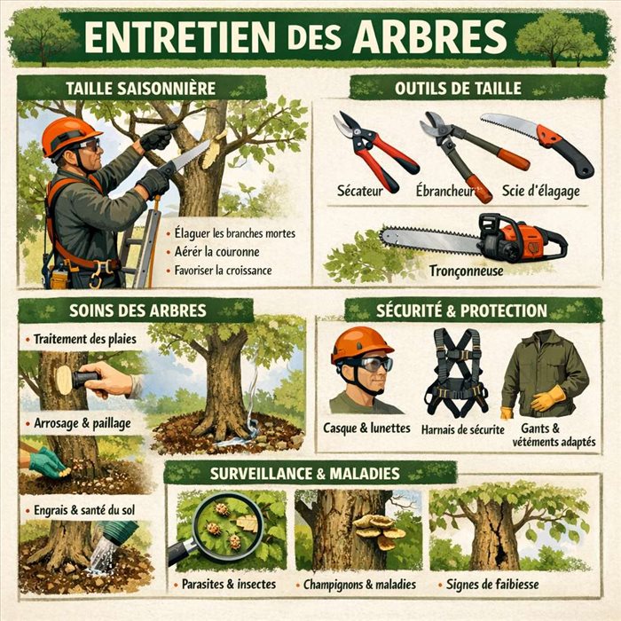 Entretien des arbres : conseils pratiques pour un jardin sain