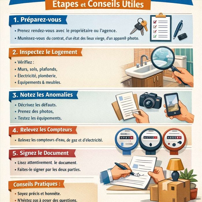 État des lieux d’entrée : étapes et conseils utiles