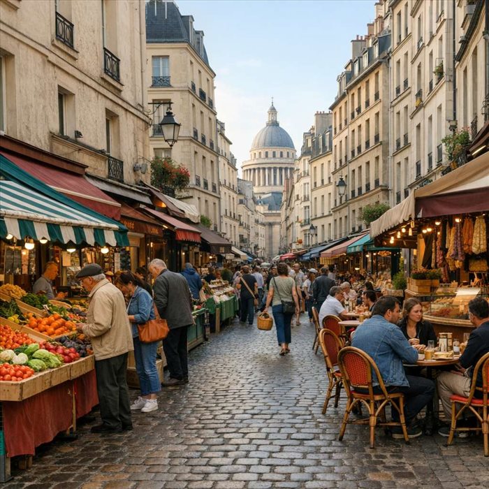 Rue Mouffetard à Paris : histoire, marché et ambiance de village