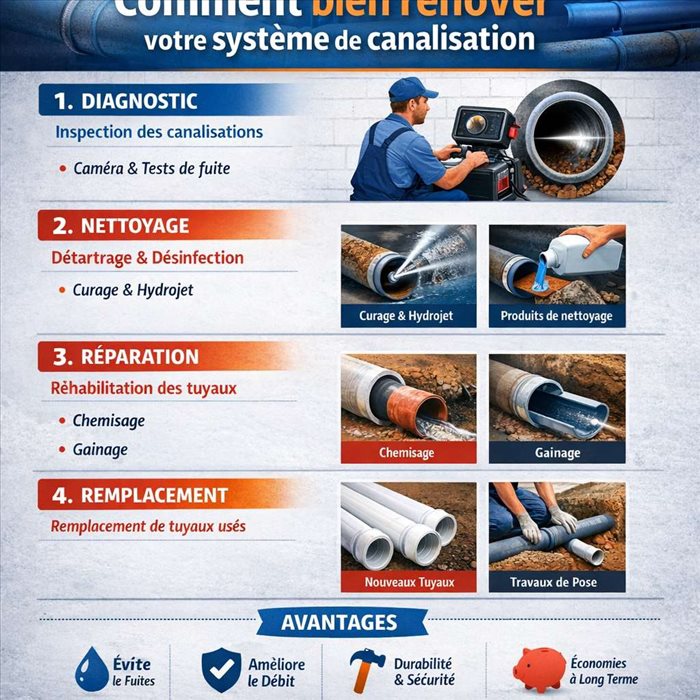 Comment bien rénover votre système de canalisation ?
