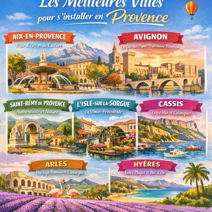 Les meilleures villes pour s’installer en Provence