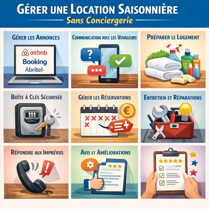 Comment gérer une location saisonnière sans conciergerie ?