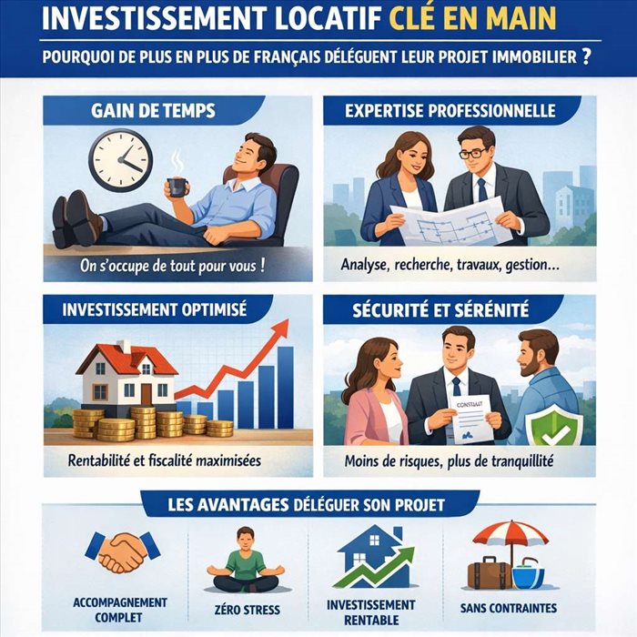 Investissement locatif clé en main : pourquoi de plus en plus de Français délèguent leur projet immobilier