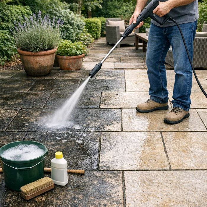 Comment nettoyer une terrasse en pierre noircie ? Conseils efficaces