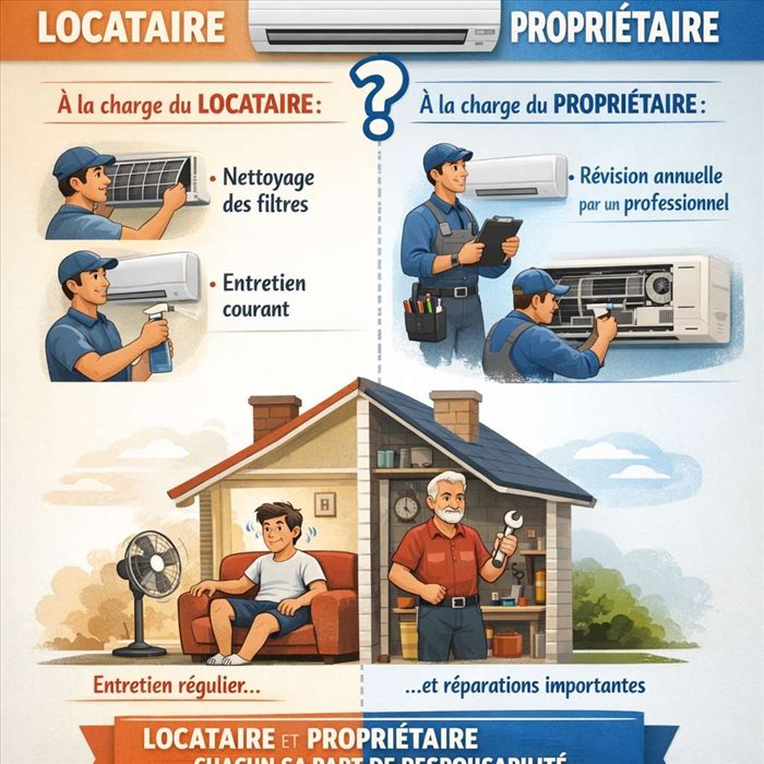 Entretien climatisation : locataire ou propriétaire ?
